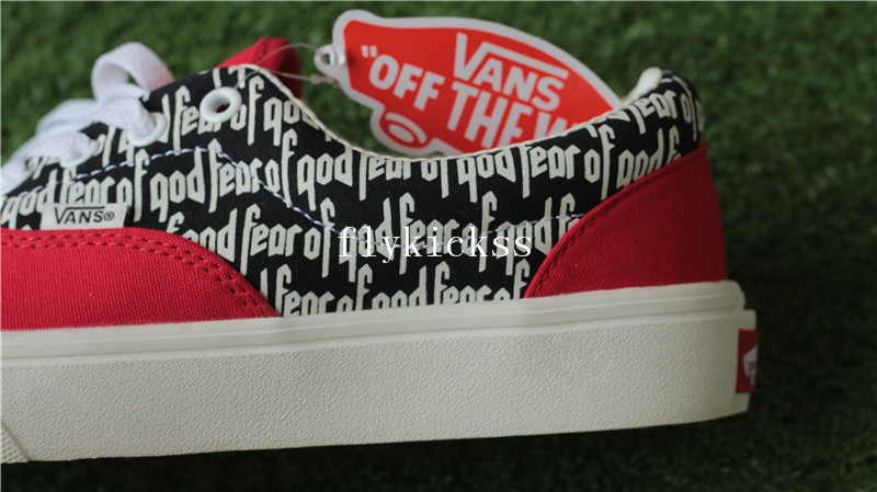 Fear Of God X Vans FOG Red 2017